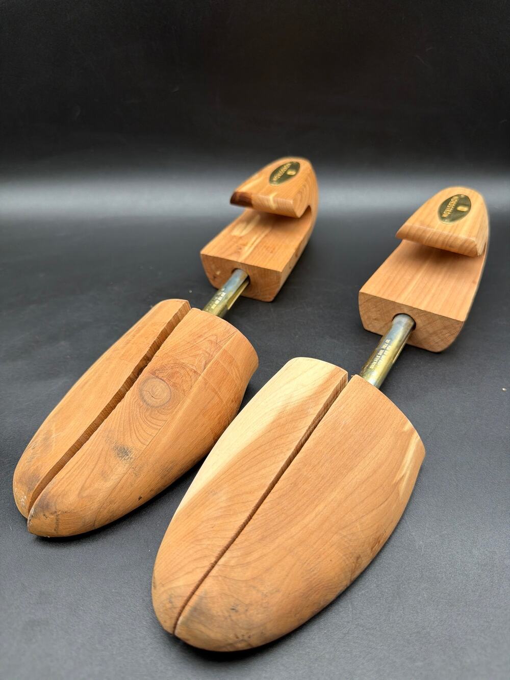 Vintage Nordstrom Cedar Shoe Trees Men’s Medium Adjustable Split Toe Pair USA